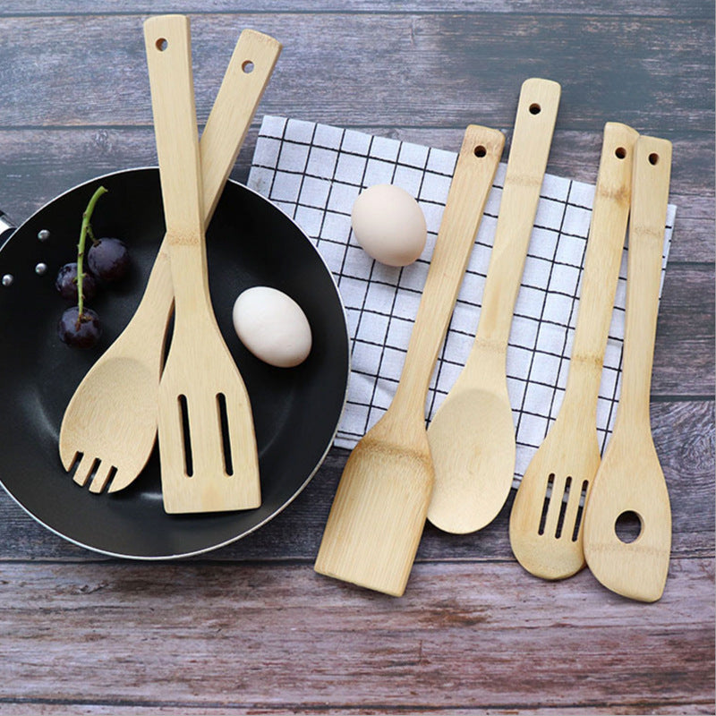 Household Non-Stick Cooking Bamboo Spoon, Bamboo Shovel, Cooking Bamboo