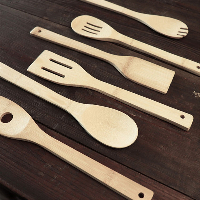 Household Non-Stick Cooking Bamboo Spoon, Bamboo Shovel, Cooking Bamboo